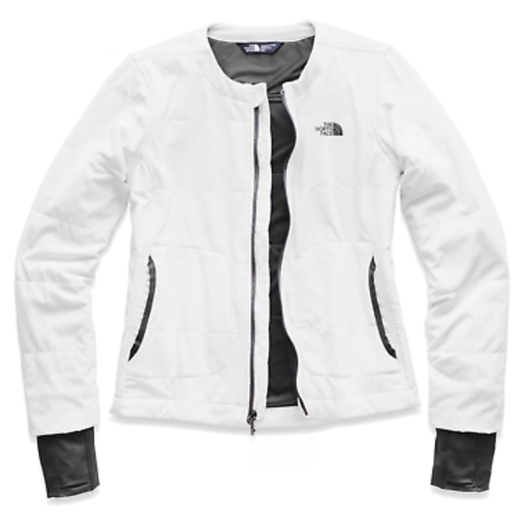 The North Face Mountain Sweatshirt Collarless Full Zip Jacket Small white - Picture 2 of 10